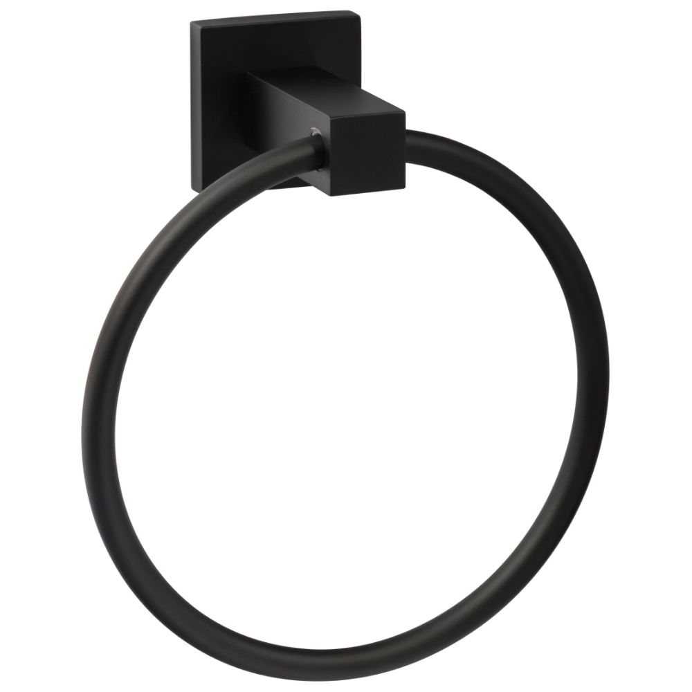 Sure-Loc Hardware BD-TR1 FBL Baden Towel Ring in Flat Black